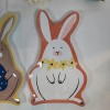 Room Essentials Set of 2 Bunny Rabbit Easter Figural Melamine