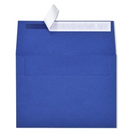 Self Seal A7 Envelopes 50 Pack - 5-1/4 x 7-1/4 Inches Blank Blue Invitation Envelopes for Cards, Letters, Events & Professional Mailing (Secure Closure)