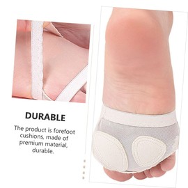 LALAFINA 4pcs Breathable Forefoot Pads Supple Front Palm Protectors for Ballet Shoes Comfortable Design for for Dance Practice and Performance