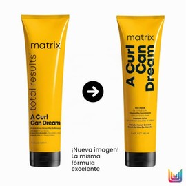 Mascarilla A Curl Can Dream de Matrix 280ml | Mascarilla sin sulfatos de hidratación profunda para cabello rizado u ondulado | Hidrata profundamente y