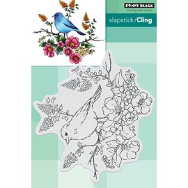 Penny Black Cling Stamps-Flower Perch