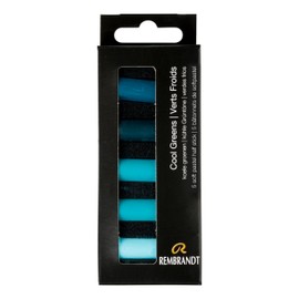 Rembrandt Professional Soft Pastel Set Cool Green | 5 Half Pastels