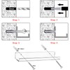 Cerpourt Cerpourt Acrylic Floating Wall Ledge Shelf, Clear Bathroom Storage