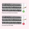 FADVAN Cluster Eyelash Extensions 280 Pieces Curl D Eyelashes Individual