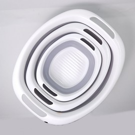 Foldable basin for storage 3 piece set