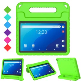BMOUO Kids Case for Onn 10.1 Pro Tablet 2020, Shockproof Light Weight Convertible Handle Stand, Mint Green