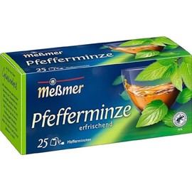 Meßmer Peppermint, 25 Tea Bags, Vegan, Gluten-Free, Lactose-Free