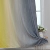 Estelar Textiler Yellow and Gray Blackout Curtains 96 Inches Long,