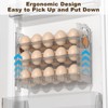 mihealpet mihealpet 3 Tiers Egg Holder for Fridge, New Automatic