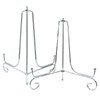 Hordion 2 Pack Plate Stand, 8 Inch Silver Iron Easel