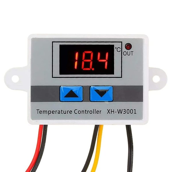 RUIZHI XH-W3001 Digital LCD Display Temperature Controller, DC 24V/240W Thermostat