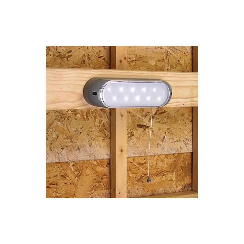 Woods L949 Light, Security 10LED Solar Powered SHED, One Size,