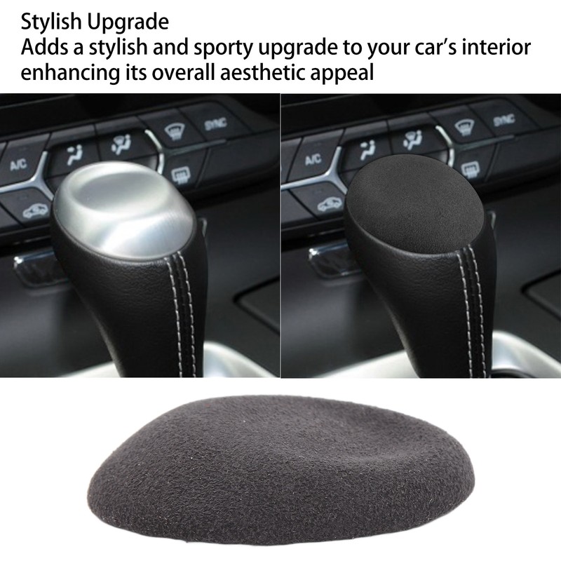 Gear Shift Knob Cover Suede Fashionable Good Hand Feeling Replacement