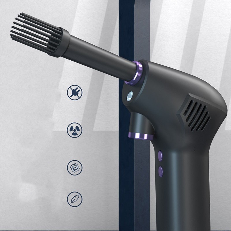 Cordless Air Duster Battery 36000 RPM USBC Fast Charging Dust