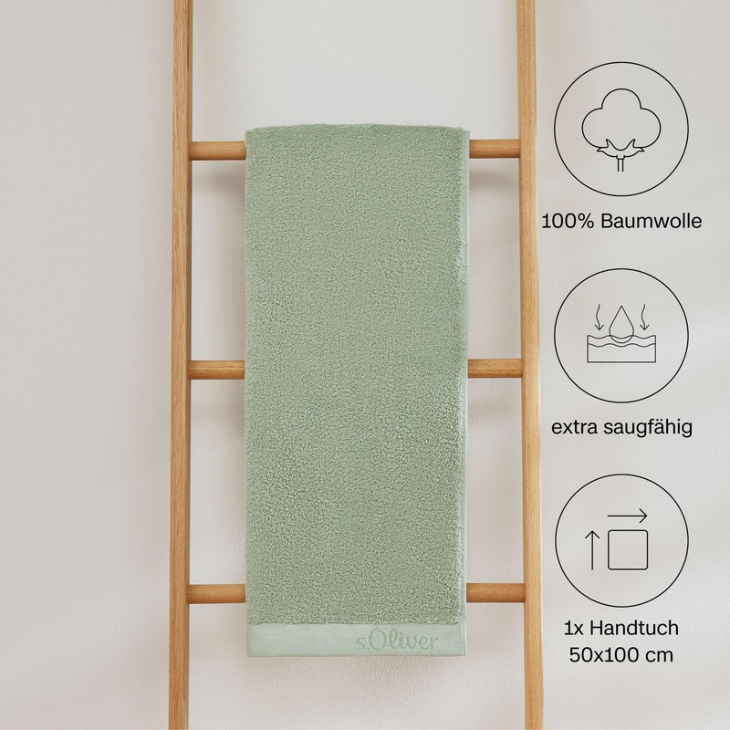 s.Oliver Hand Towel 50 x 100 cm, 100% Cotton, 600