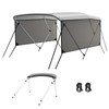 GarveeLife 3 Bow Boat Bimini Top with 2 Removable Side