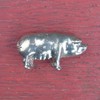 Beautiful Standing Pig Animal Figurine, Handcast in Fine Pewter by