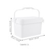 2pcs 0.5 Gallon Square Paint Buckets with Lids and Handles,