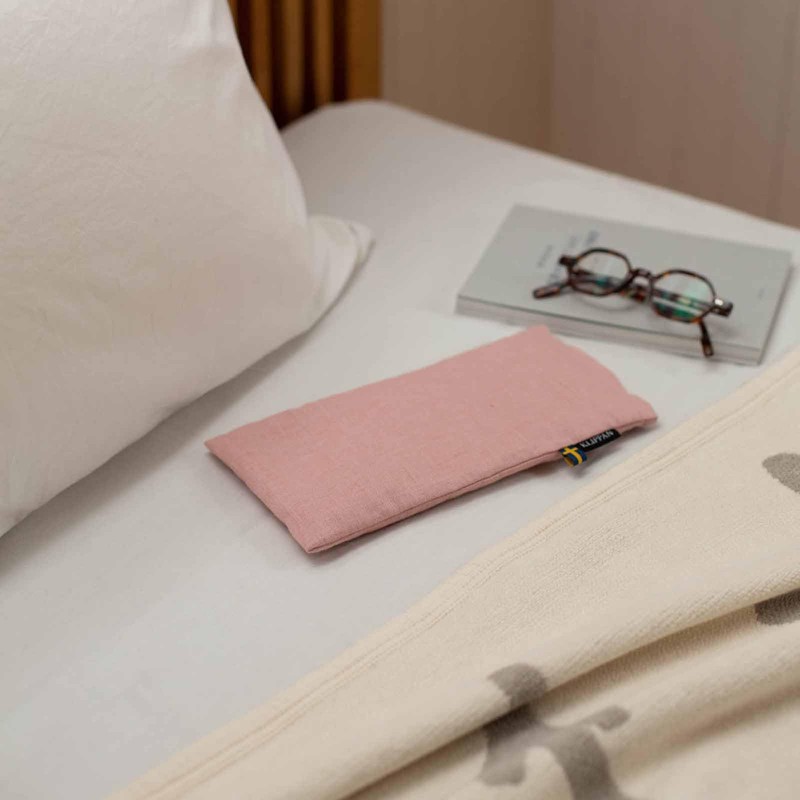 KLIPPAN Wheat and Cold Wheat Eye Pillow, Lavender, Washed Linen,