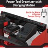 Power Tool Organizer Wall Mount with Charging Station - 4
