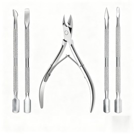 5 Piezas Kit de Manicura, Herramientas de Manicura y Cuidado de Pies
