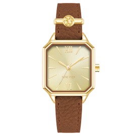 Nine West Women's Logo Charm Accented Strap Watch, NW/2878