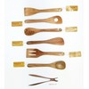 C&P UD-1006 Wood Pasta Tongs, Natural Wood, 2.6 x 11.8