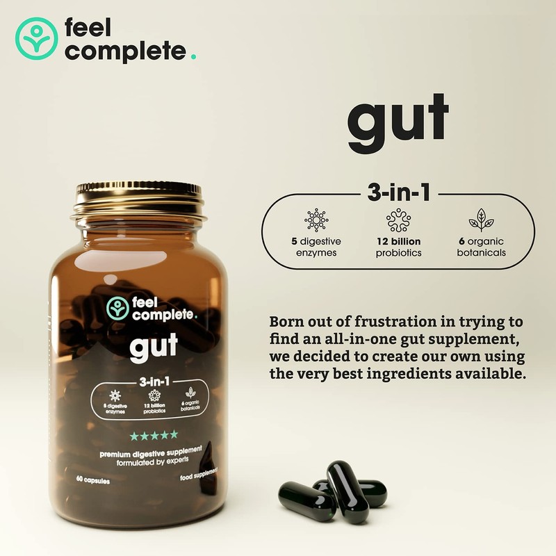 Feel Complete | Gut 3-in-1 | Premium Digestive Supplement |