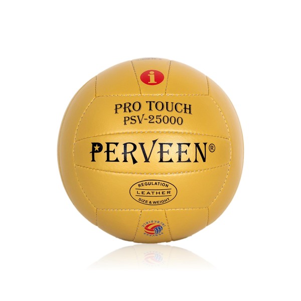 PERVEEN Microfiber Composite Leather Volleyball - Official Size 5 Hand-Sewn