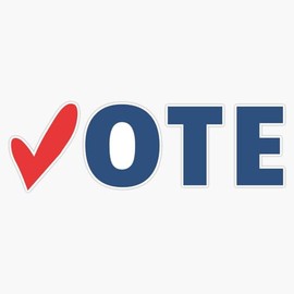 Vote Election Sticker Bumper Sticker Vinyl Decal 5"