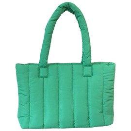 Mabecol Shoulder Bag Women's Shopper Bag Handbag Women's Large Tote for Everyday, Travel and Shopping, Puffer Bag for Women, Green