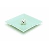 Ceramic Incense Plate & Horseshoe Holder, Green