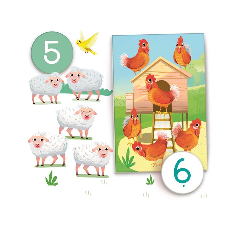 Clementoni 16310 Numeri da 1 a 10 Animals Sapientino Educational