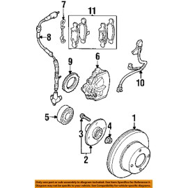 Ford OEM Ford 99-02 Cougar 95-00 Contour Front Disc Brake Caliper Pad Support Spring