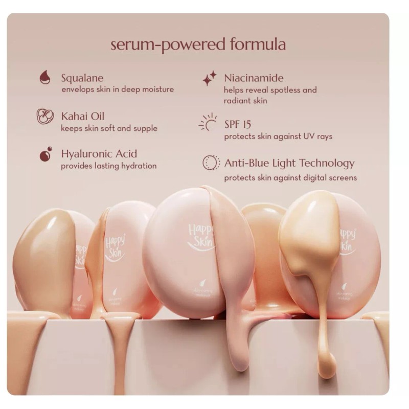 Happy Skin Second Skin Matte Serum Cushion Foundation SPF 15