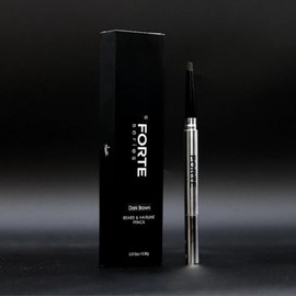 Forte Series Shaper para Barba y Rayita, Cera Resistente A Las Manchas, Cepillo de Precisión, Elegante Empaque de Viaje (Marrón Oscuro)