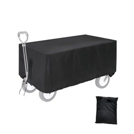 TheElves Collapsible wagon Cover(Only Cover ),Outdoor Folding Garden Wagon Cart Cover Heavy Duty,Waterproof Dustproof UV Resistant Only Cover- 38" L x 23" W x 40" H