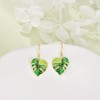 POPLYKE Bohemian Leaf Earrings for Women Sterling Silver Dangle Drop
