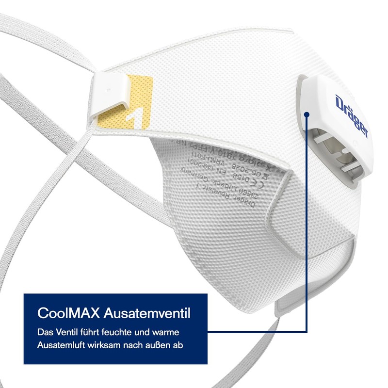 Dräger X-plore 1910V Dust Mask S/M/L FFP1 Respirator Mask with