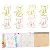 DOITOOL 30pcs Creative Cat Shaped Paper Clips Cute Metal Clips
