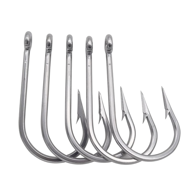 ANNIBBY Big Game Circle Hooks Extra Strong Tuna、Alligator、Shark Hooks Large