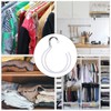 3 PCS Belt Rings Tie Holder Circle Shape Clothes Hanger