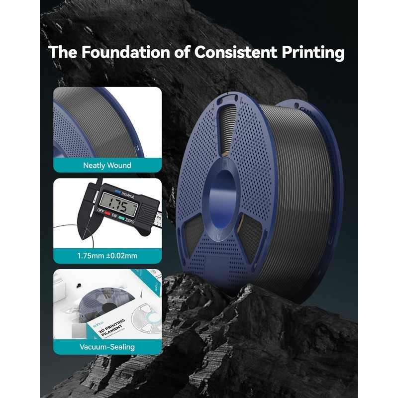 SUNLU PETG Filament 2KG, High Strength PETG 3D Printer Filament