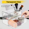 Pack of 2 Stackable Cosmetic Drawers, Acrylic Box Drawers with