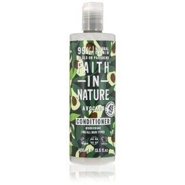 Faith In Nature in Nature Natural Avocado Conditioner, Nourishing Vegan & Cruelty Free, Parabens & SLS Free, For All Hair Types, 400 ml