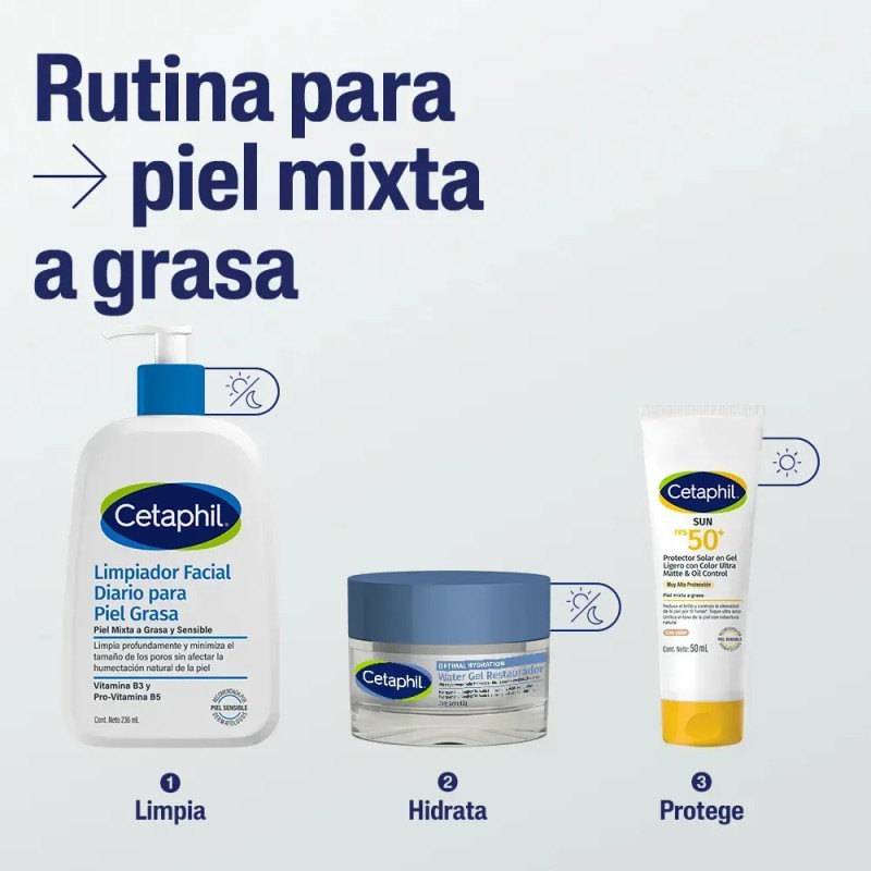 Cetaphil Limpiador Facial Diario Piel Grasa y Sensible 236 ml
