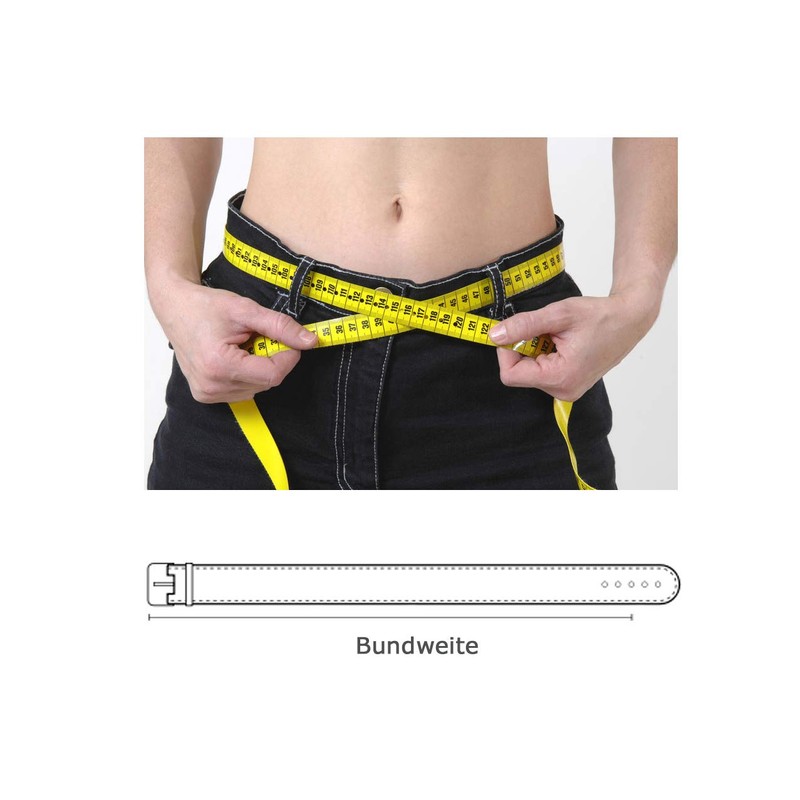 INVIDA Safe Men's Safe Belt Black Waist 90-120 cm Secret