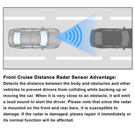 Priprilod Front Cruise Distance Radar Sensor Compatible with Nissan Altima Rogue Kicks 2017 2018 2019 2020 Replace# 28438-5FA2A 284385FA2A 28438-5FA1A 28438-5HK2A