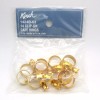 Kirsch Clip On Cafe Rings 14 Brushed Brass 3/4" Inside