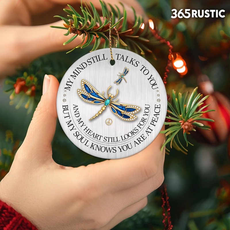 Memorial Christmas Ornament for Tree, Car, Home Decoration, 2-Side Printed